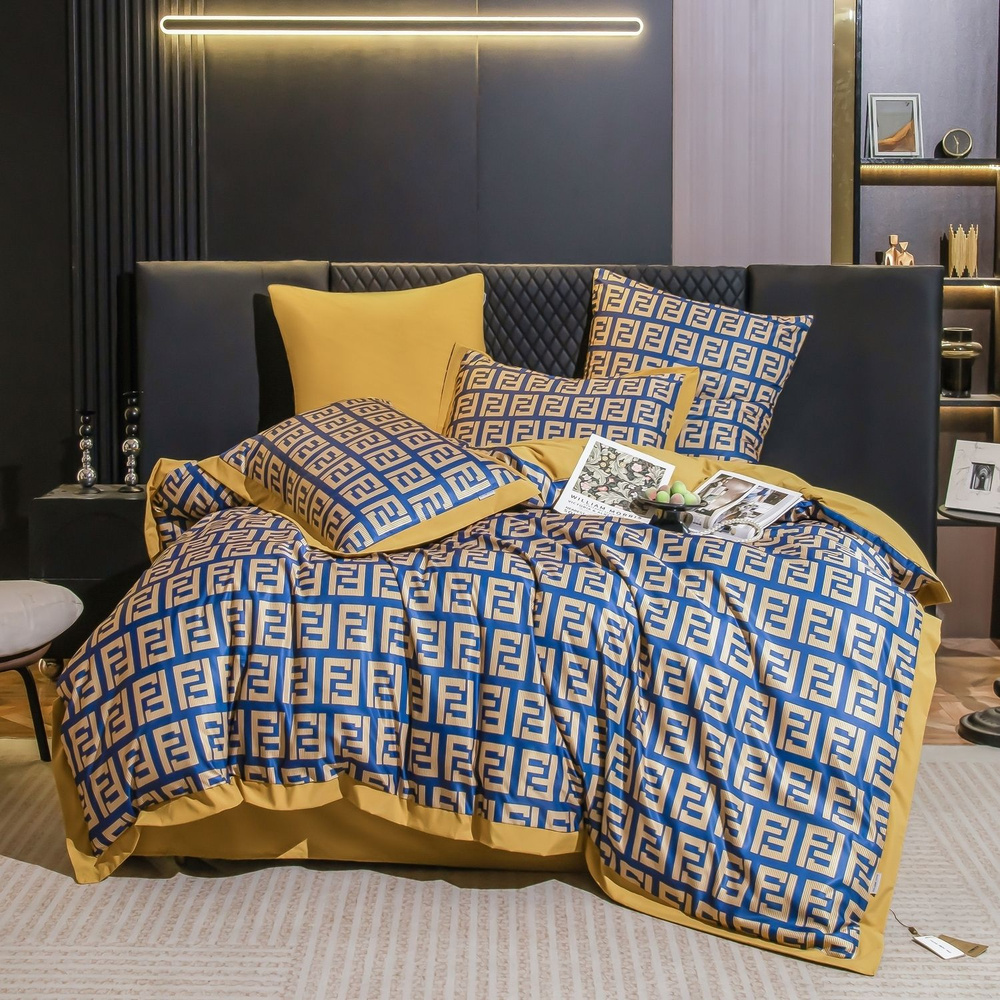 VIVA - HOME TEXTILE Комплект постельного белья 2-спальный полисатин 180x215 см, наволочки 50x70, 70x70, #1