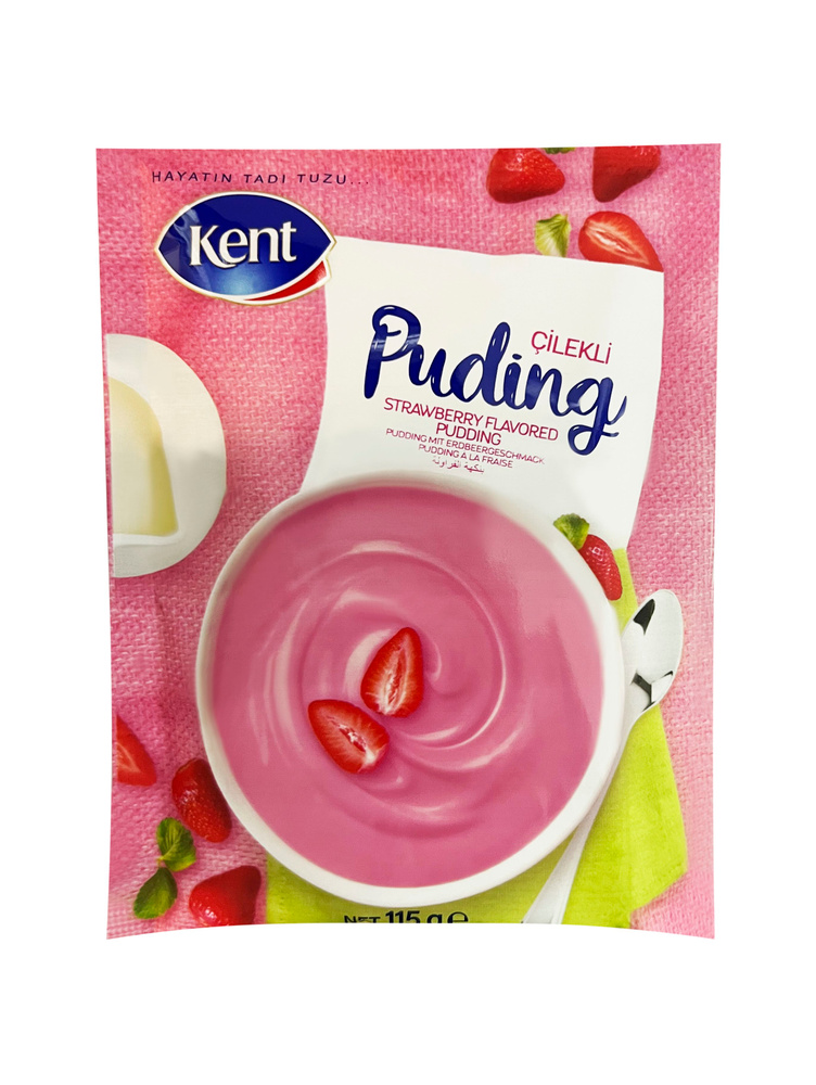 Пудинг клубничный (смесь для приготовления), "Kent", Strawberry Pudding, 115гр. Турция #1