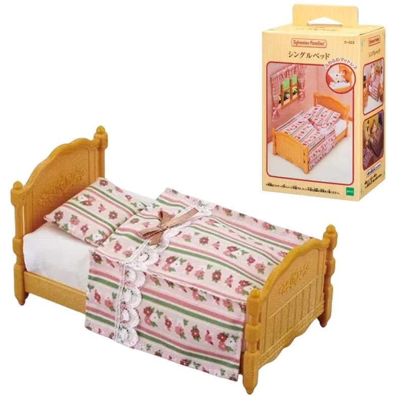 Набор фигурок Детская игрушка Sylvanian Families Односпальная кровать ...