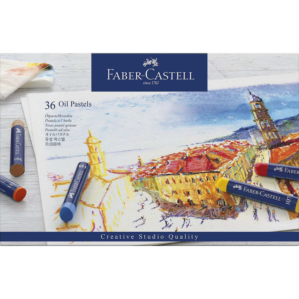 Пастель масляная Faber-Castell "Oil Pastels", 36 цветов, картон. упаковка, 127036 #1