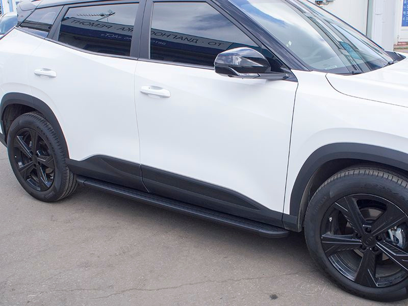 Пороги Geely Cityray (24-) Black с крепежомкупить c доставкой на OZON ...