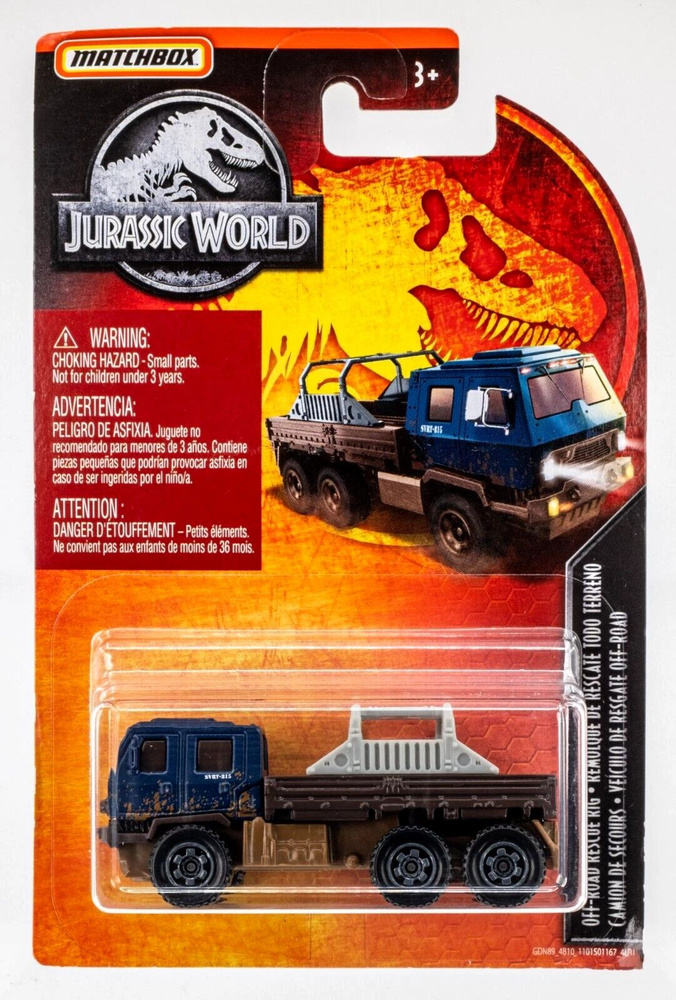 Машинка 2019 Matchbox Jurassic World #9 Off-Road Rescue Rig Off-Road ...