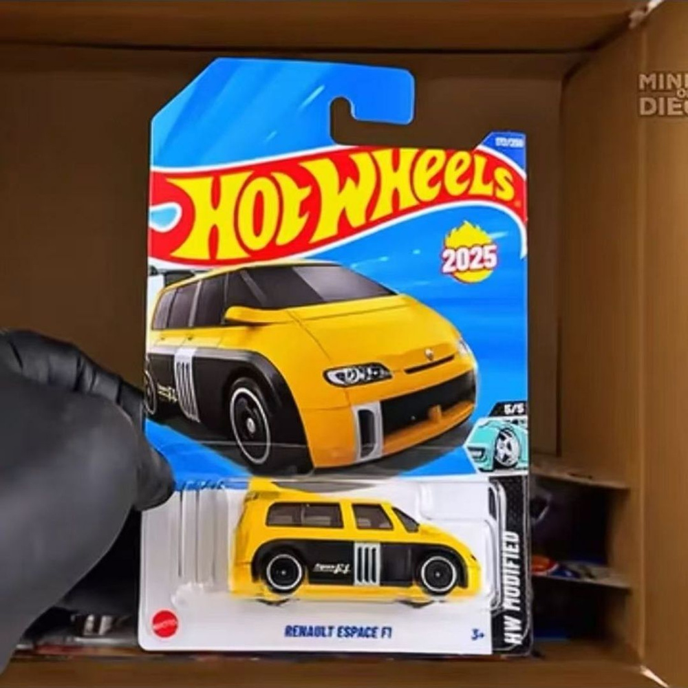 Hot Wheels Renault Espace F1 Jaune - Édition 2025, échelle 1:64, Neuf