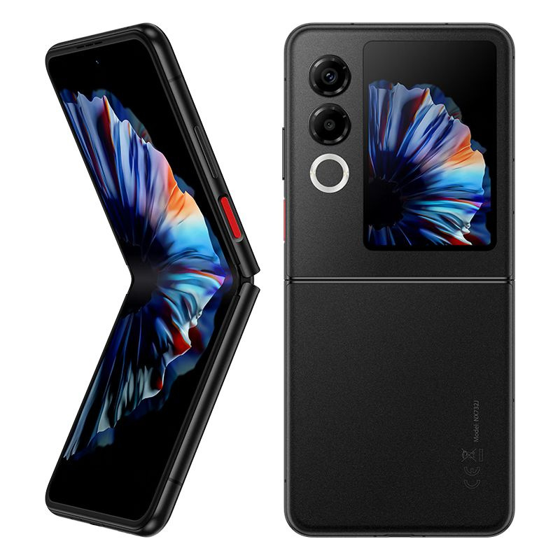 Смартфон Nubia Flip 2 256 ГБ 8 ГБ Черный 6.9 OLED/AMOLED Смартфон