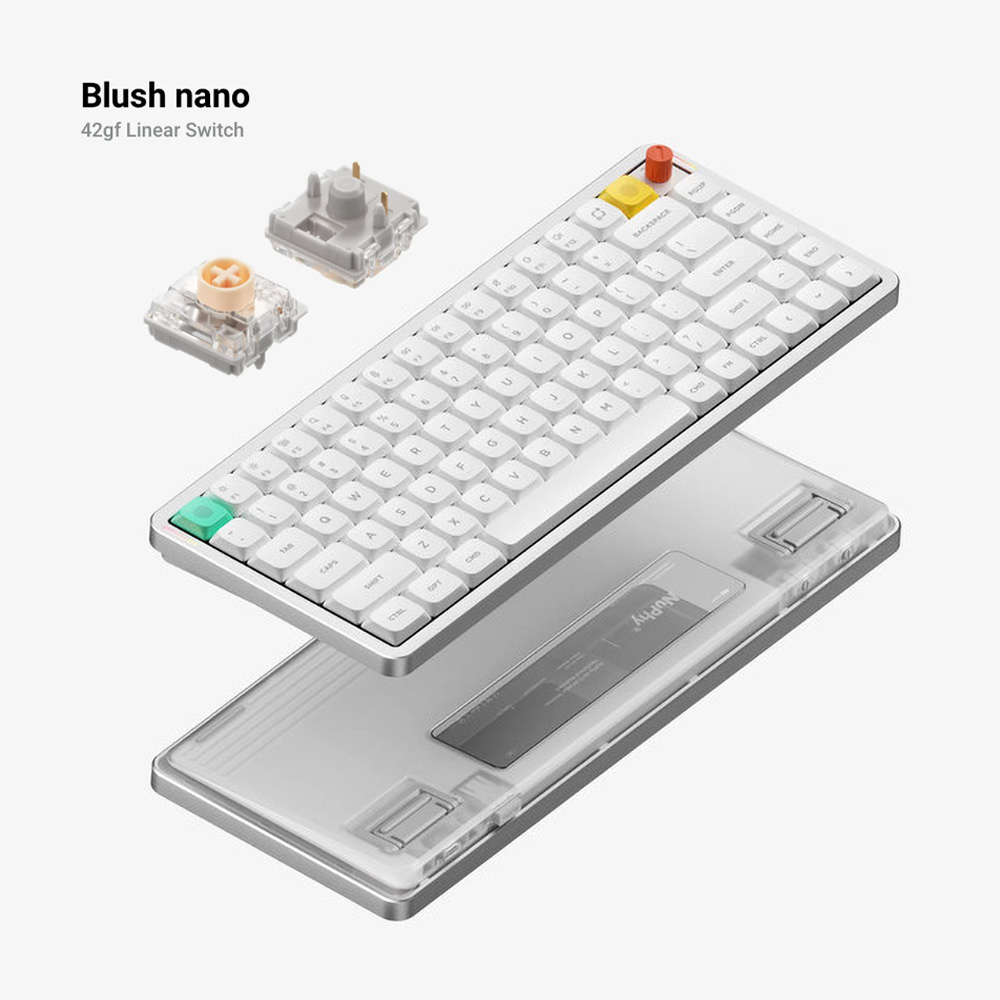 NuPhy Игровая клавиатура беспроводная Air75 V3 Blush Nano Silent