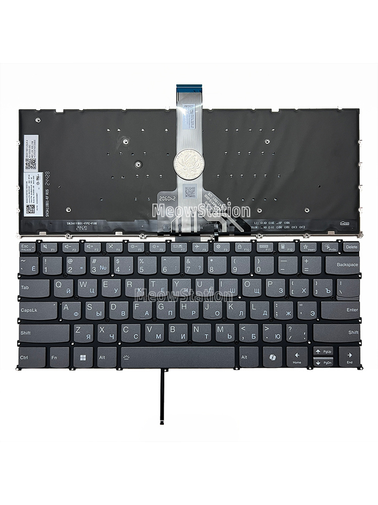 Клавиатура с подсветкой для Lenovo IdeaPad Pro 5-14APH8,Pro 5-14ARP8,Pro 5-14IRH8,83AL 83AM / YOGA Slim #1