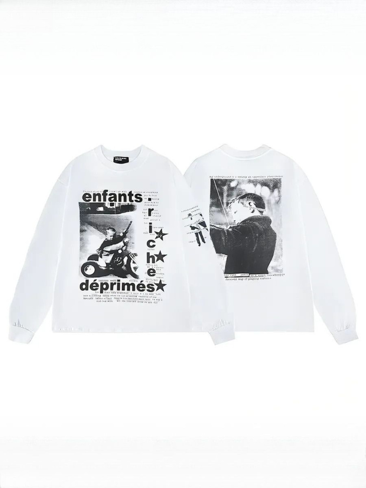 定価18万 Enfants Riches Deprimes LS T-Shirt Лонгслив Женский, Мужской ENFANTS RICHES DEPRIMES белый матовый