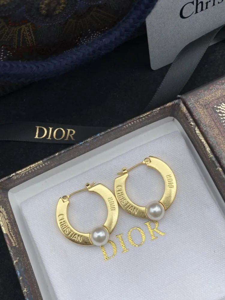 Dior Серьги кольца #1
