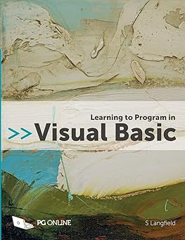Learning to Program in Visual Basic #1