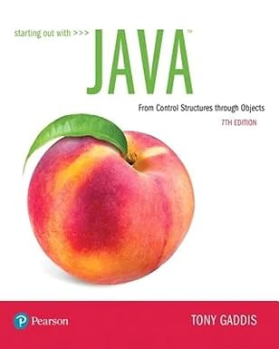 Starting Out with Java: From Control Structures through Objects #1