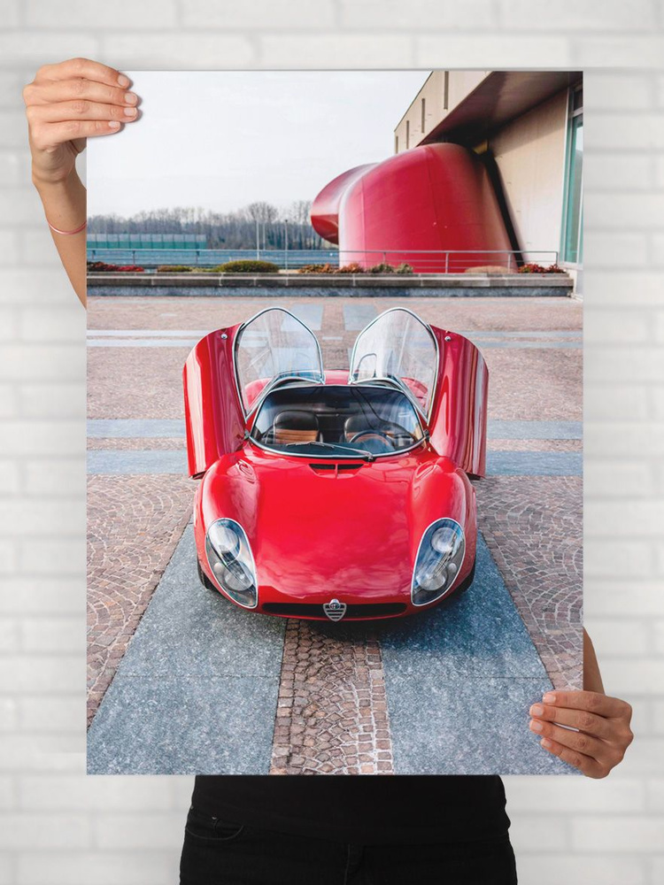 Плакат на стену для интерьера Легенды Авто (Альфа Ромео Кангуро - Alfa Romeo Canguro) - Постер по машине #1