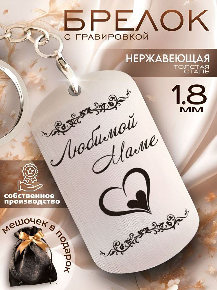 Брелок на ключи любимой маме #1