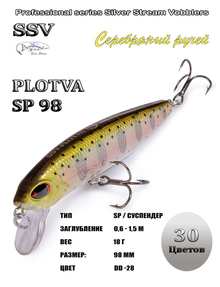 Воблер PLOTVA SP 98 #1