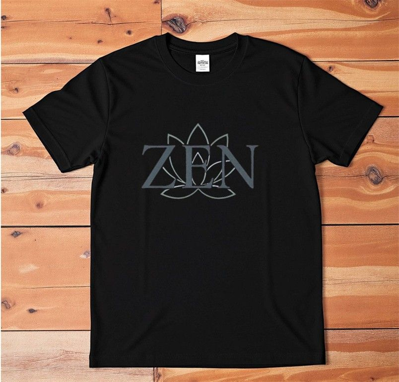 Футболка Zen Lotus Flower Minimalist Graphic Tee Mindfulness Yoga T-Shirt 1 шт #1