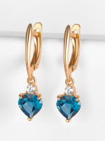Серьги золотые 585 женские подвесные