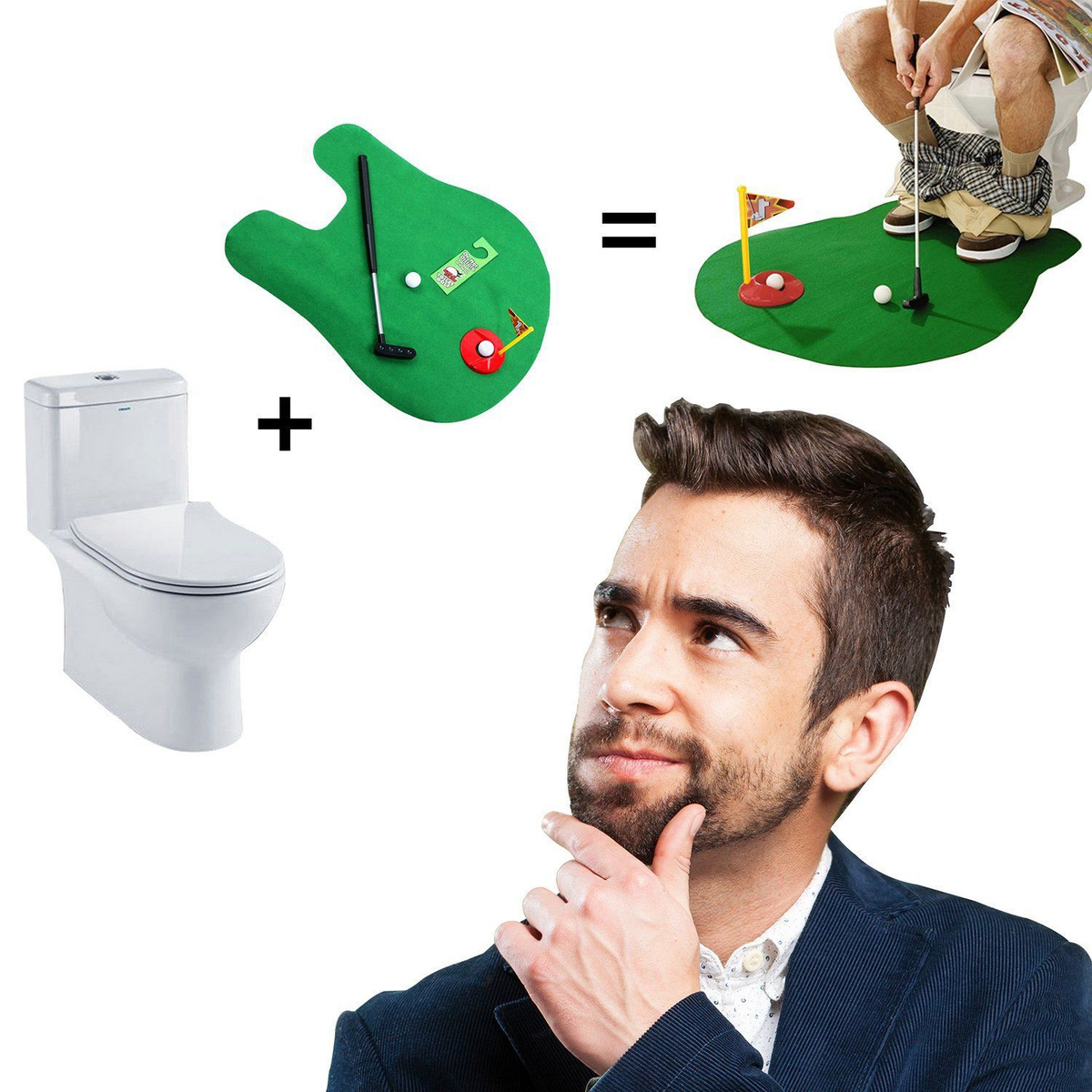 Гольф для туалета Golf Club Toilet - купить с доставкой по выгодным ...