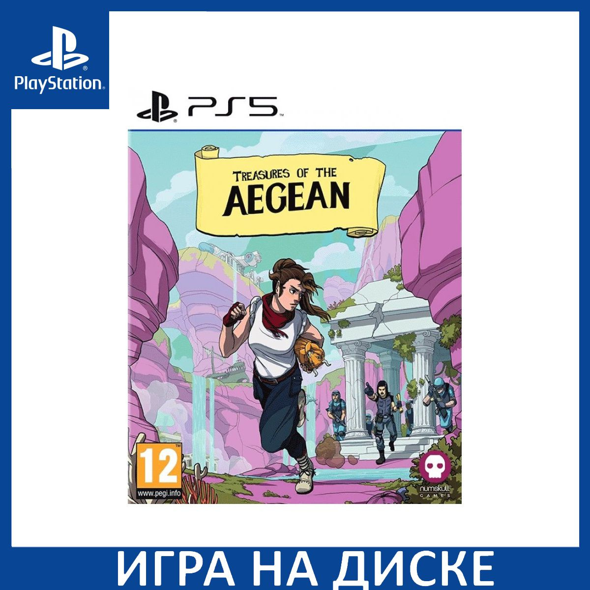 Диск с Игрой Treasures of the Aegean (PS5). Новый лицензионный запечатанный диск.