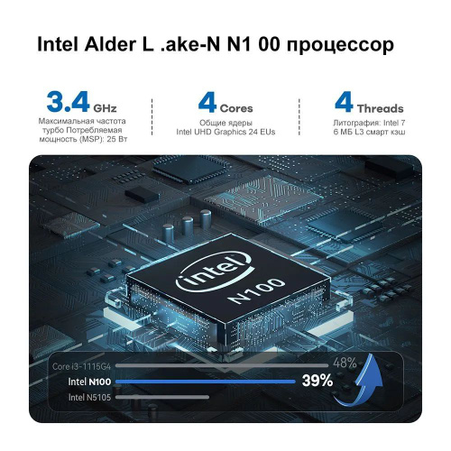 ミニPC Beelink Mini PC EQ12 N100 Beelink Мини-ПК Мини ПК Beelink EQ12 (Intel Processor N100, RAM 16