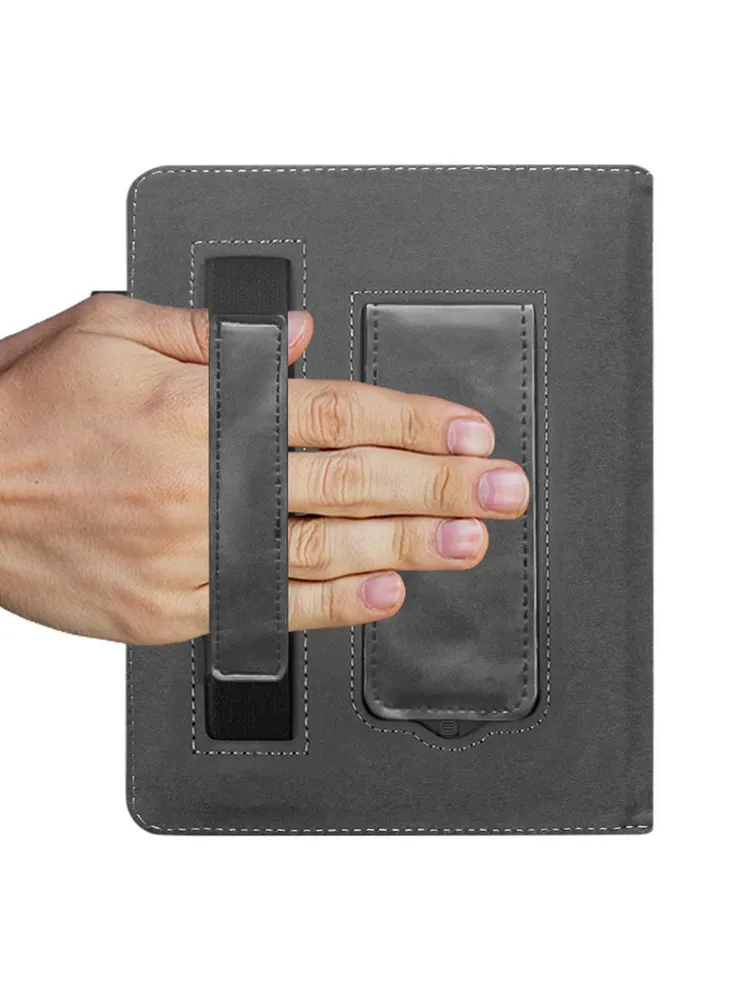 Универсальный чехол обложка для электронных книг Pocketbook, Sony, Onyx, Digma, Amazon с диагональю экрана 6 дюймов, с подставкой и держателем под руку, "Сумерки", черный, фото 6