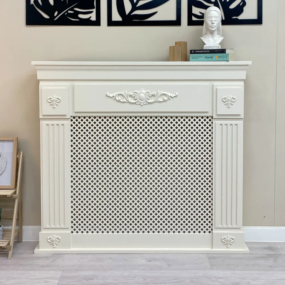 Kamin_decor_msk Портал каминный Венеция 90х101х15, слоновая кость, 90x101x15, фото 3