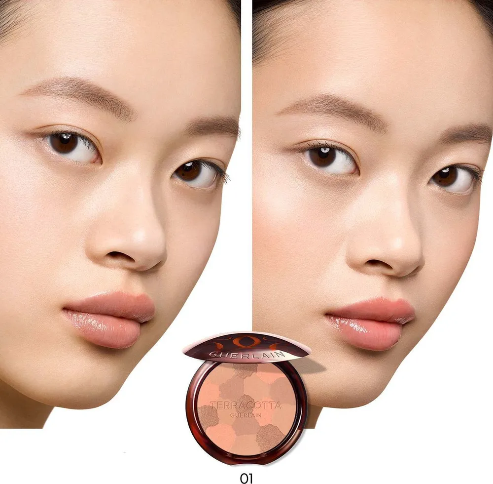 Guerlain Легкая бронзирующая пудра для лица Terracotta Sun-Kissed Natural Healthy Glow Powder, 01 Светлый Теплый, 10 г, 10 г, фото 2