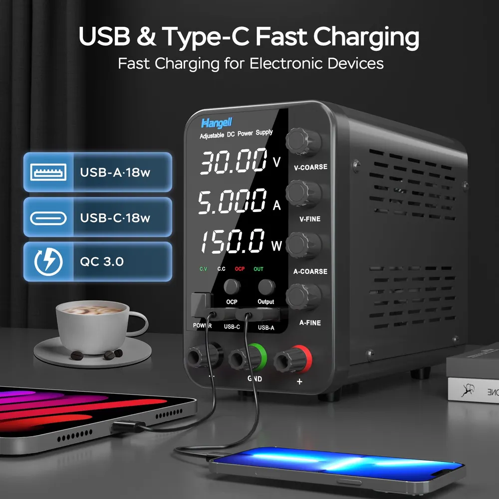 Источник постоянного тока 30V-5A-300В HPS305W для лаборатории, вариант, фото 3