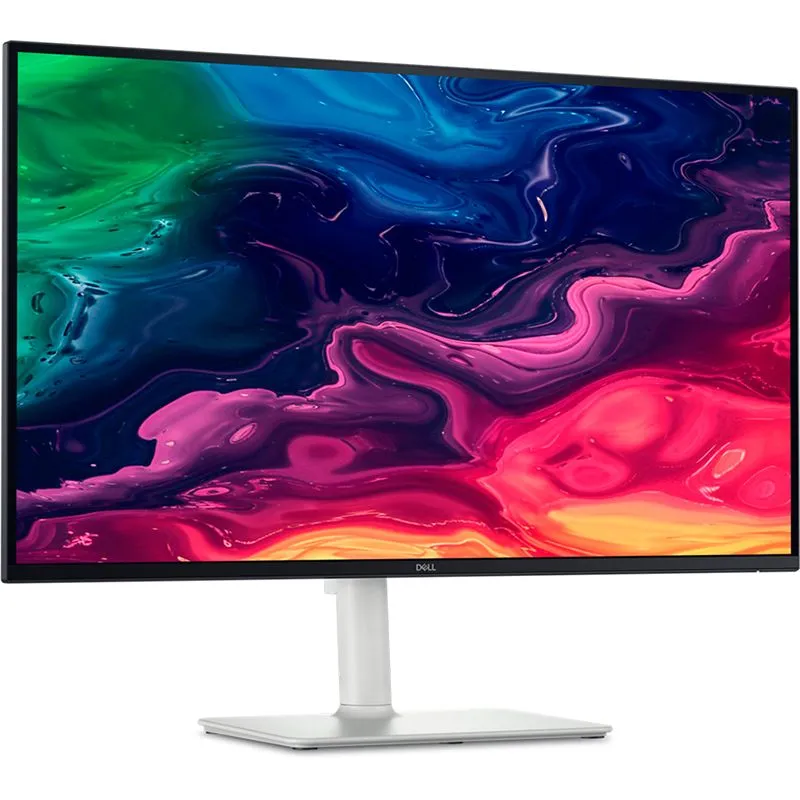 Монитор 27' Dell S2725QC IPS 3840x2160, 120 Гц, 4 мс, 16:9, 350 кд/м², 2xHDMI 2.1, USB-C (65 Вт), USB Hub (2x USB 3.2 Gen 1), динамики (2x3 Вт), HDR10, FreeSync Premium, серебристо-черный