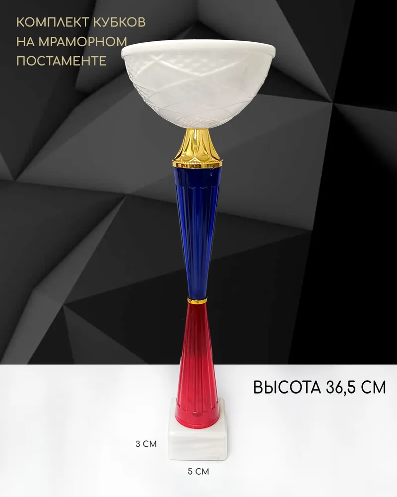 Кубки для награждения, Комплект кубков для награждения 1,2,3 место, 480, вариант, фото 3