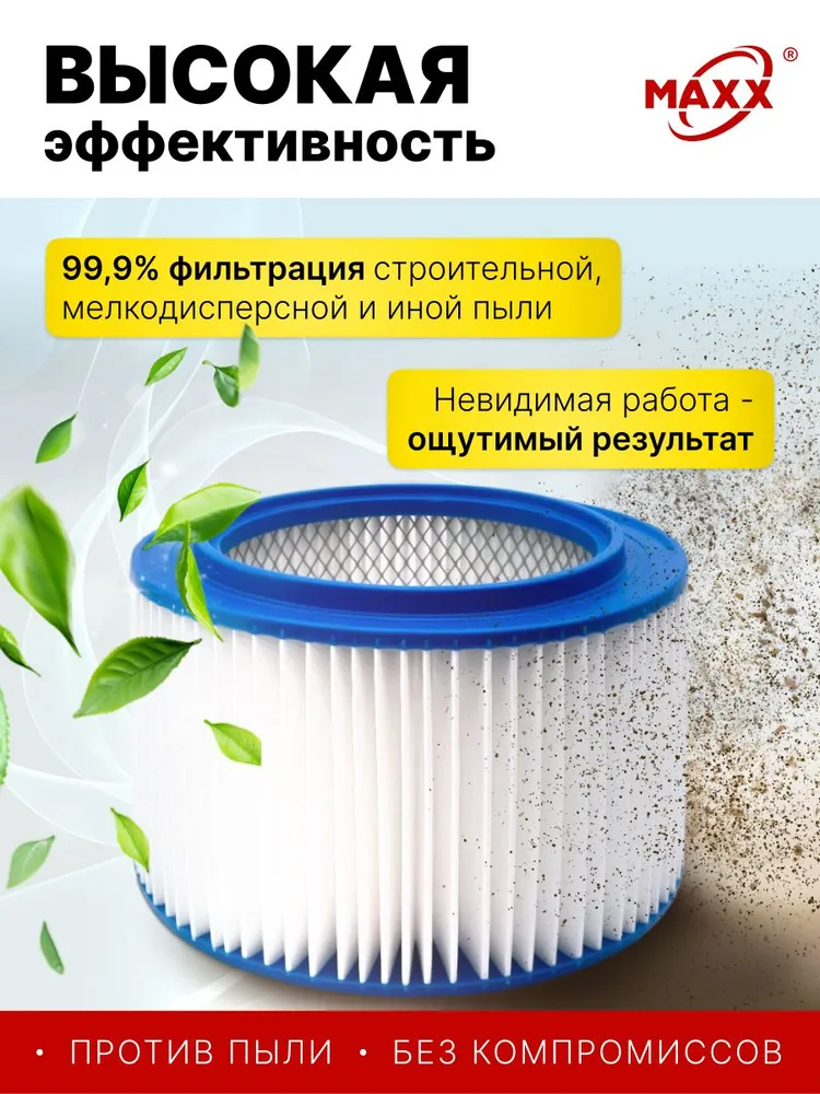 Фильтр для пылесоса Makita 445 X, 83202BEB, моющийся HEPA, вариант, фото 5