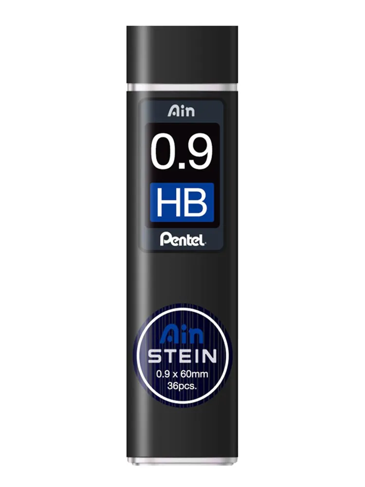 Грифели для механических карандашей PENTEL AIN STEIN C279 HB 0.9 мм 36 шт. в футляре, 36 шт