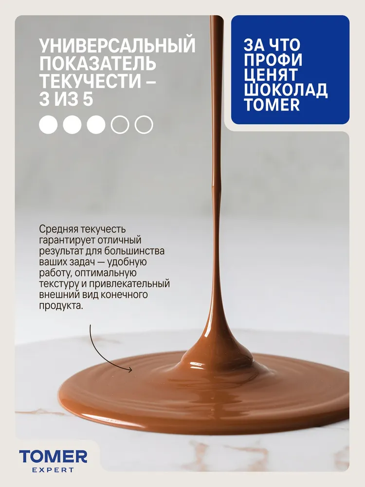 Молочный шоколад 35% 400 г в каллетах (каплях) для приготовления десертов, фонтанов, соусов, выпечки, 400 г, фото 6