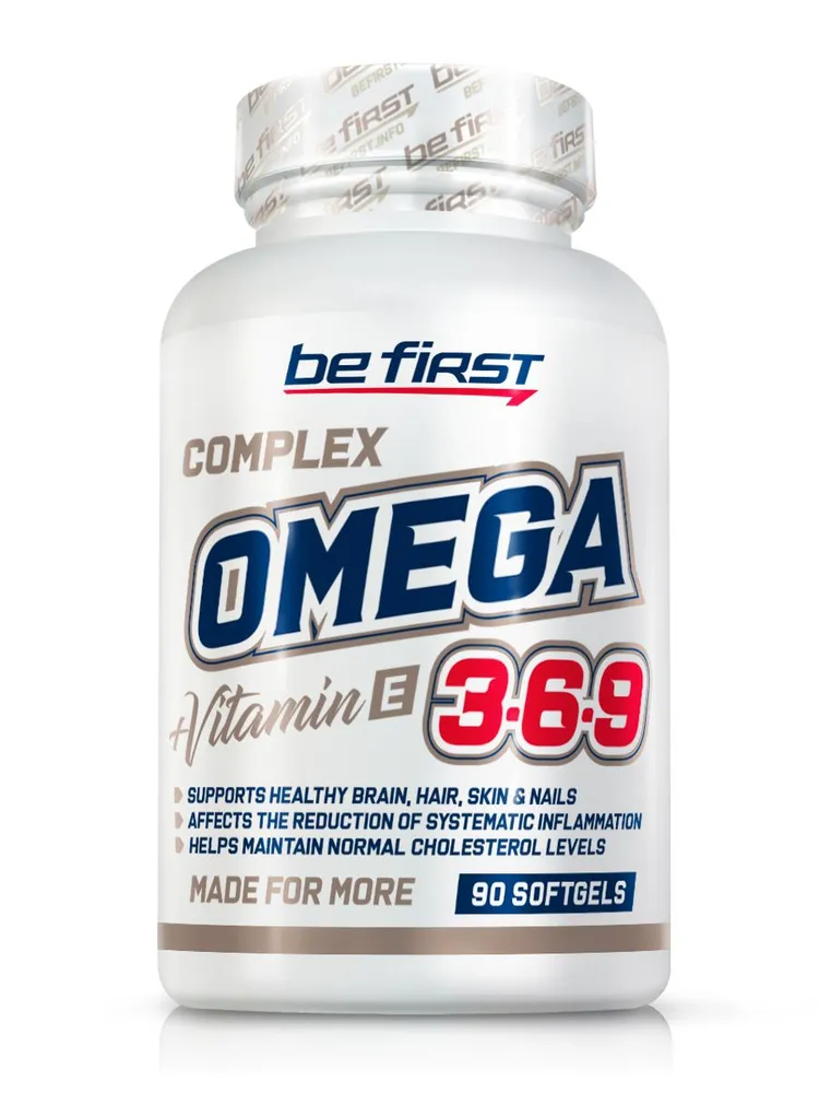 Комплекс Омега 3-6-9 Be First Fish Oil Complex Omega 3-6-9, 90 гелевых капсул / источник полезных жиров для взрослых, вариант, фото 3