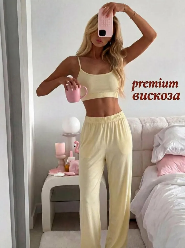 Пижама UNAMI Домашний костюм вискоза