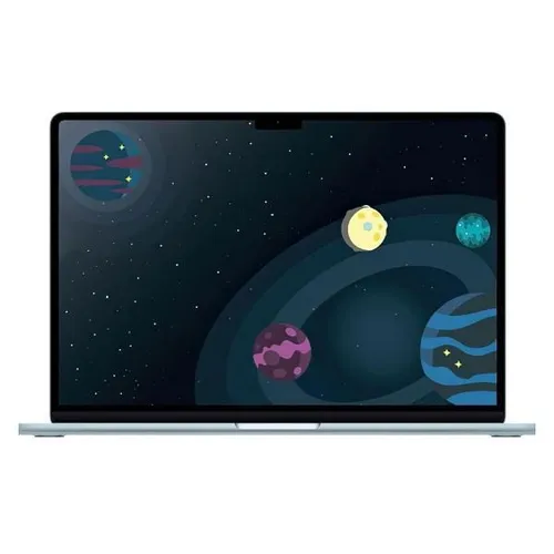 Apple MacBook Air 15 Ноутбук 15.3", Apple M4 (10C CPU, 10C GPU), RAM 16 ГБ, SSD 256 ГБ, Apple M4 GPU (10-Core), MacOS, голубой, Русская раскладка