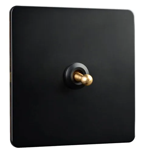 Ретро тумблер 86 типа с медным рычагом и подсветкой скрытый монтаж 8N