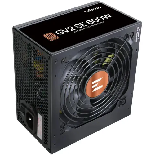 Блок питания для ПК Zalman ZM600-GV2SE 600W 12cm Fan 80PLUS Bronze, (ZM600-GV2SE)