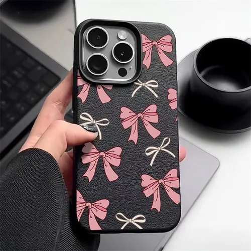 Подходит для iPhone 12 Pro Max Мягкий боковой чехол с узором из искусственной кожи,С изысканным рису