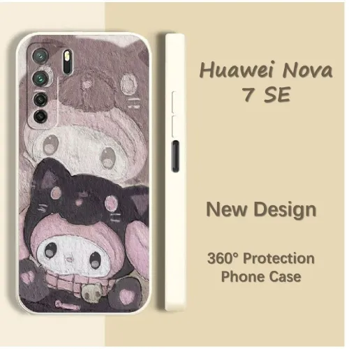 Original подходит для Huawei Nova 7 SE полностью закрытый силиконовый чехол для телефона цветной