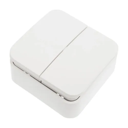 2-клавишный выключатель Systeme Electric Blanca наружный, Белый, 6А, 250В SE BLNVA065001