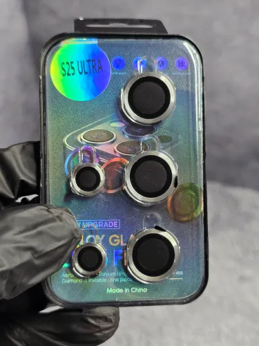 Защитное стекло на камеру Samsung Galaxy S25 Ultra, серебро