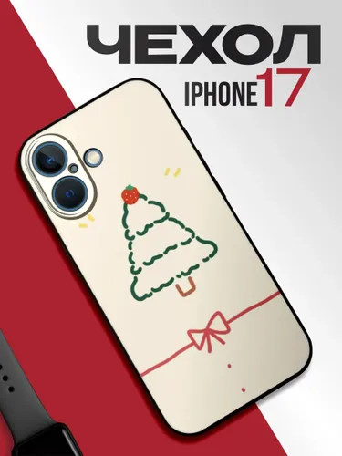 Новогодний чехол на iphone 17 Елка
