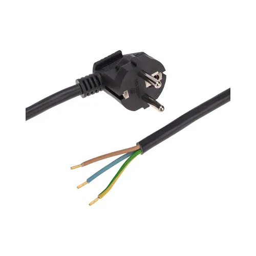 Электрический шнур с вилкой REXANT пвс 3x1,5 мм2 2м (черный) 11-1328