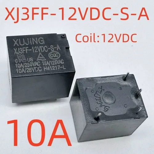 3pcs Ремонт бытовой техники: Реле XJ3FF-12VDC-S-A 4-контактное 10А