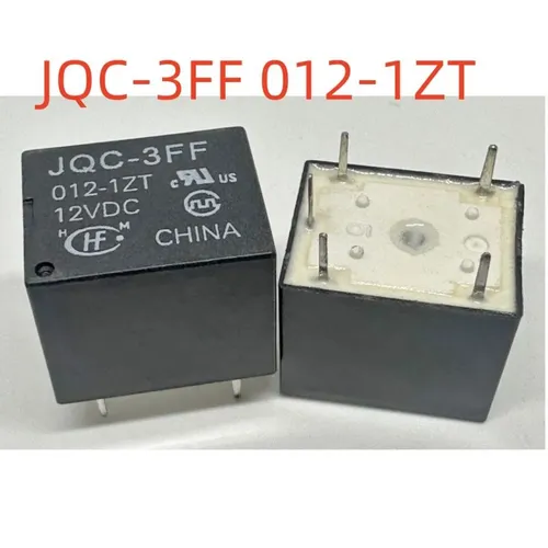 2pcs Электромагнитное реле JQC-3FF 012-1ZT, 5 контактов, 10А, для промышленного контроля