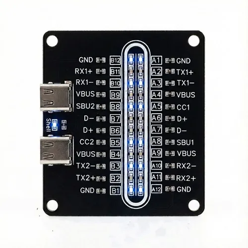 Плата для тестирования кабеля передачи данных Type-C для быстрой зарядки Android и iOS.