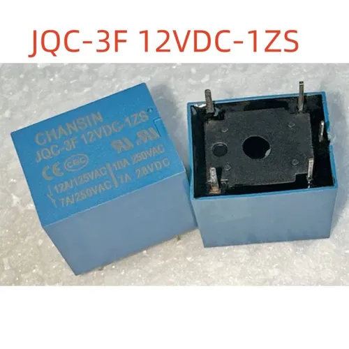 2 штуки Электромеханическое реле JQC-3F 12 ВДЦ-1ZS (5 контактов)
