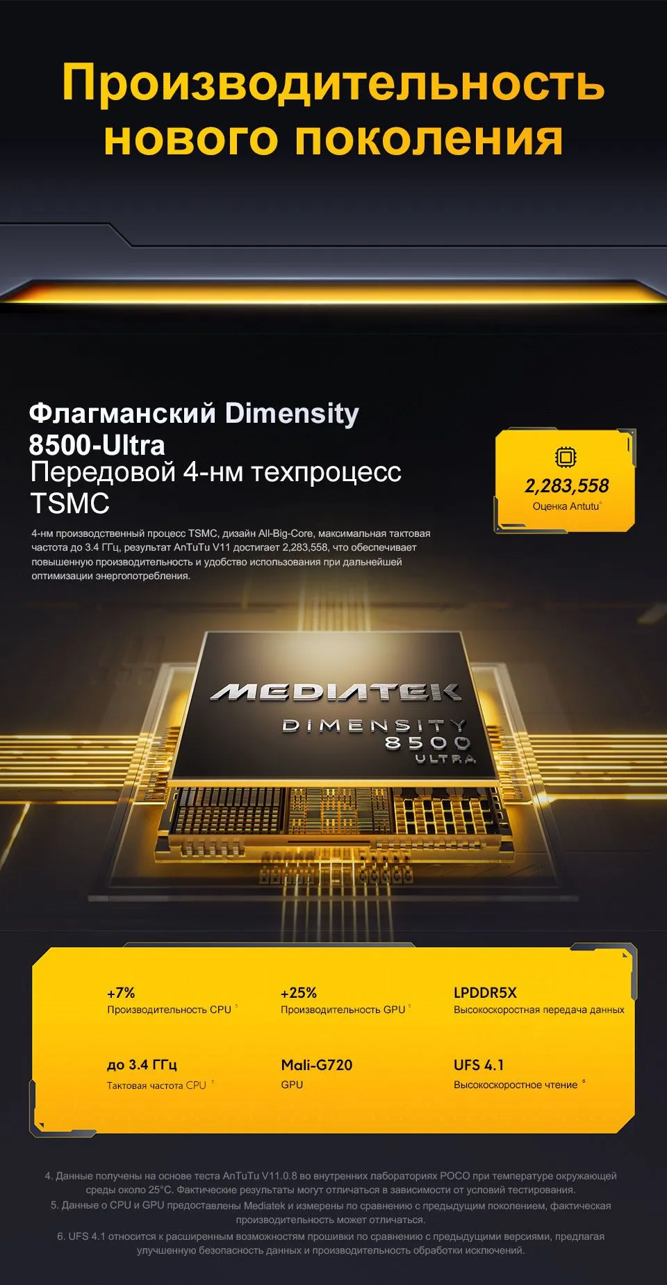 Купить Xiaomi Poco X8 Pro (12/512) Black в Донецке Макеевке ДНР