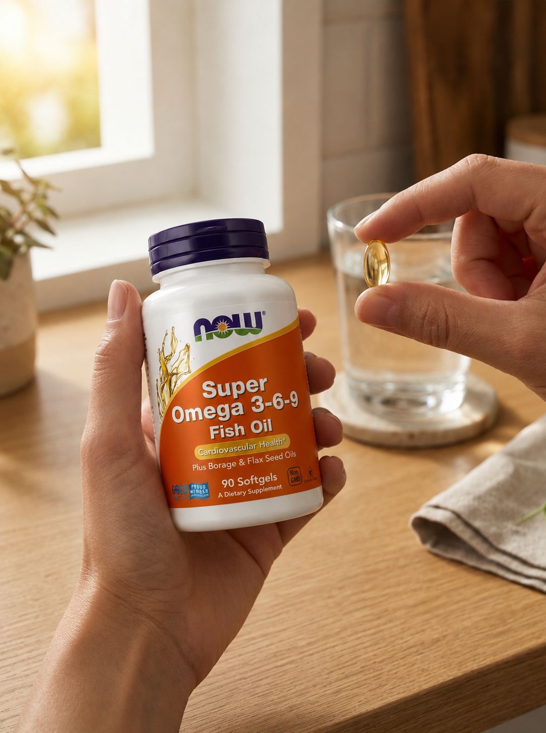 Now, Super Omega 3-6-9, 90 капсул