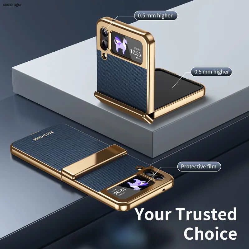 智能手机壳 用于 Samsung Galaxy Z Flip3, 塑料 , 蓝色