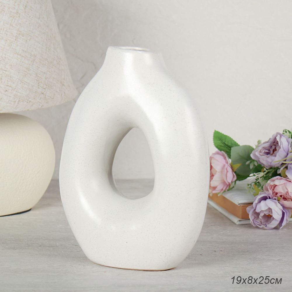 Ваза керамическая декоративная 19 х 8 х 25 см